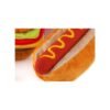 PLAY American Classic - Hot Dog Hotdog welke hond zegt daar nu nee tegen? Zeker in het geval van deze zachte pluche PLAY American Classic - Hot Dog. Het worstje en het broodje piepen en en je kunt het worstje ook losmaken. Is het worstje eenmaal los? Dan piept het broodje vrolijk verder. De hotdog van PLAY is een zacht pluche speeltje voor de hond. Het hotdog broodje bevat 1 pieper, vulmateriaal en 2 stukjes klittenband om het worstje op de plek te houden. Het broodje heeft genoeg ruimte om ook snoepjes in te kunnen verstoppen. Zo maak je van de P.L.A.Y. Hot Diggy Dog meteen zoekspelletje.  Let op: Er is geen enkel hondenspeelgoed in de wereld wat niet kapot kan. Ondanks de dubbele stiksels, dubbele laag stof aan de buitenkant en de algehele stevigheid van het speelgoed, zou het kapot kunnen gaan. Op hondenspeelgoed zit geen garantie.Kies dus het juiste soort speeltje voor jouw hond zijn kauw- en speelbehoefte. Haal kapotte speeltjes meteen weg en laat jouw hond alleen spelen onder toezicht. Over P.L.A.Y. Hondenspeelgoed PLAY staat bekend om hun fantastische design en vrolijke, aansprekende kleuren. Bij A Lot for Doodles vind je een ruim assortiment van PLAY hondenspeelgoed. Shop naast de Barking Brunch collectie ook de Tropical Paradise Collectie van PLAY in onze shop! PLAY Dog Toys Het hondenspeelgoed van P.L.A.Y. is handgemaakt en de stevige buitenkant en dubbel gestikte randen zorgen voor extra duurzaamheid. De vulling van de speeltjes is gemaakt van gerecycled materiaal. Verder voldoet het hondenspeelgoed van Play aan dezelfde strenge kwaliteitsnormen voor het vervaardigen van baby- en kinderspeelgoed. In de speeltjes worden er AZO-vrije kleurstoffen gebruikt. Daarnaast zijn de speeltjes geschikt voor de wasmachine en droger. P.L.A.Y. hondenspeelgoed Het hondenspeelgoed van PLAY wordt in Amerika ontworpen. Bekend van Instagram Als jij honden volgt via Instagram, dan kan het niet missen dat je de P.L.A.Y. hondenspeeltjes wel eens voorbij hebt zien komen. Niet zo gek want de grappige en levensechte speeltjes zijn perfect voor een geweldige foto samen met jouw hond. Vergeet je A Lot for Doodles niet te taggen op Instagram? PLAY hondenspeeltjes bij A Lot for Doodles Bestel je Play hondenspeelgoed eenvoudig bij A Lot for Doodles. Of je nu een lief en schattig knuffeltje zoekt of een grappige, ondeugende speelkameraad voor je hond, je slaagt zeker weten met het ruime assortiment wat uit voorraad leverbaar is. Heb je vragen over onze producten of advies nodig wat je het beste kunt bestellen? Neem gerust contact met ons op, we helpen je graag verder.