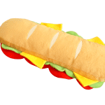 PawStory Pupway Sandwich Dit pluche Hondenspeeltje in de vorm van een sandwich is het perfecte speeltje voor je harige vriend. Of je pup nu graag knuffelt of speelt, dit speeltje zal zeker een favoriet worden. Dus trakteer je harige vriend vandaag nog op dit heerlijk leuke speeltje! Afmeting Pupway Sandwich: 30 cm x 9 cm Materiaal Pupway Sandwich:  99% polyester, 1% kunststof (pieper en cellofaan). Let op, niet geschikt om op te kauwen. Let op: Er is geen enkel hondenspeelgoed in de wereld wat niet kapot kan. Ondanks de dubbele stiksels, dubbele laag stof aan de buitenkant en de algehele stevigheid van het speelgoed, zou het kapot kunnen gaan. Op hondenspeelgoed zit geen garantie.Kies dus het juiste soort speeltje voor jouw hond zijn kauw- en speelbehoefte. Haal kapotte speeltjes meteen weg en laat jouw hond alleen spelen onder toezicht. Over PawStory Hondenspeelgoed PawStory is een jong en dynamisch bedrijf gespecialiseerd in hondenspeelgoed en opgericht in 2021. Ze hebben oog voor mooi design en actuele trends. Ze ontwerpen originele en grappige hondenspeeltjes van goede kwaliteit. PawStory dogtoys Bij PawStory laten ze de hondenspeeltjes produceren bij een hondenspeelgoed fabrikant die al meer dan 20 jaar actief is voor grote merken. PawStory Hondenspeelgoed Het is de missie van PawStory om steeds kleine collecties uit te brengen, zodat ze kunnen inspelen op actuele trends om zo hun collectie te kunnen verbreden. Bij A Lot for Doodles vind je alle collecties van Pawstory. Bekend van Instagram Als jij honden volgt via Instagram, dan kan het niet missen dat je de PawStory hondenspeeltjes wel eens voorbij hebt zien komen. Niet zo gek want de grappige speeltjes zijn perfect voor een geweldige foto samen met jouw hond. Vergeet je A Lot for Doodles niet te taggen op Instagram? Bestel Pawstory hondenspeeltjes bij A Lot for Doodles Bestel je PawStory hondenspeelgoed eenvoudig bij A Lot for Doodles. Of je nu een lief en schattig knuffeltje zoekt of een grappige, ondeugende speelkameraad voor je hond, je slaagt zeker weten met het ruime assortiment wat uit voorraad leverbaar is. Heb je vragen over onze producten of advies nodig wat je het beste kunt bestellen? Neem gerust contact met ons op, we helpen je graag verder.