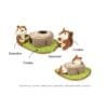 PLAY Forest Friends Chipmunks Proef het buitenleven met de PLAY Forest Friends Chipmunks. Deze schattige eekhoorns wachten met smart op nieuwe hondenvriendjes. Dit interactieve hondenspeeltje in de vorm van een boomstam en 2 lieve chipmunks staat garant voor veel avontuur! Verstop de eekhoorns in de boomstam en laat jouw hond zijn harige vriendjes eruit snuffelen.  Let op: Er is geen enkel hondenspeelgoed in de wereld wat niet kapot kan. Ondanks de dubbele stiksels, dubbele laag stof aan de buitenkant en de algehele stevigheid van het speelgoed, zou het kapot kunnen gaan. Op hondenspeelgoed zit geen garantie.Kies dus het juiste soort speeltje voor jouw hond zijn kauw- en speelbehoefte. Haal kapotte speeltjes meteen weg en laat jouw hond alleen spelen onder toezicht. Over P.L.A.Y. Hondenspeelgoed PLAY staat bekend om hun fantastische design en vrolijke, aansprekende kleuren. Bij A Lot for Doodles vind je een ruim assortiment van PLAY hondenspeelgoed. Shop naast de Barking Brunch collectie ook de Tropical Paradise Collectie van PLAY in onze shop! PLAY Dog Toys Het hondenspeelgoed van P.L.A.Y. is handgemaakt en de stevige buitenkant en dubbel gestikte randen zorgen voor extra duurzaamheid. De vulling van de speeltjes is gemaakt van gerecycled materiaal. Verder voldoet het hondenspeelgoed van Play aan dezelfde strenge kwaliteitsnormen voor het vervaardigen van baby- en kinderspeelgoed. In de speeltjes worden er AZO-vrije kleurstoffen gebruikt. Daarnaast zijn de speeltjes geschikt voor de wasmachine en droger. P.L.A.Y. hondenspeelgoed Het hondenspeelgoed van PLAY wordt in Amerika ontworpen. Bekend van Instagram Als jij honden volgt via Instagram, dan kan het niet missen dat je de P.L.A.Y. hondenspeeltjes wel eens voorbij hebt zien komen. Niet zo gek want de grappige en levensechte speeltjes zijn perfect voor een geweldige foto samen met jouw hond. Vergeet je A Lot for Doodles niet te taggen op Instagram? PLAY hondenspeeltjes bij A Lot for Doodles Bestel je Play hondenspeelgoed eenvoudig bij A Lot for Doodles. Of je nu een lief en schattig knuffeltje zoekt of een grappige, ondeugende speelkameraad voor je hond, je slaagt zeker weten met het ruime assortiment wat uit voorraad leverbaar is. Heb je vragen over onze producten of advies nodig wat je het beste kunt bestellen? Neem gerust contact met ons op, we helpen je graag verder.