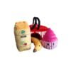 PawStory Snuffles Go Shopping Shop till you drop met de PawStory Snuffles Go Shopping! Dit leuke interactieve hondenspeeltje in de vorm winkelmandje is gevuld met een overheerlijke cupcake, een banaan en de PawStory juice. Breng een vleugje supermarktpret in huis en shop samen met jouw hond de wekelijkse boodschappen bij elkaar.  Afmeting: 10 cm x 17 cm Materiaal Snuffles Billy Backpack: Gemaakt van polyester en bevat een plastic piep. Niet geschikt om op te kauwen. De vulling is gemaakt van gerecycled plastic Let op: Er is geen enkel hondenspeelgoed in de wereld wat niet kapot kan. Ondanks de dubbele stiksels, dubbele laag stof aan de buitenkant en de algehele stevigheid van het speelgoed, zou het kapot kunnen gaan. Op hondenspeelgoed zit geen garantie.Kies dus het juiste soort speeltje voor jouw hond zijn kauw- en speelbehoefte. Haal kapotte speeltjes meteen weg en laat jouw hond alleen spelen onder toezicht. Over PawStory Hondenspeelgoed PawStory is een jong en dynamisch bedrijf gespecialiseerd in hondenspeelgoed en opgericht in 2021. Ze hebben oog voor mooi design en actuele trends. Ze ontwerpen originele en grappige hondenspeeltjes van goede kwaliteit. PawStory dogtoys Bij PawStory laten ze de hondenspeeltjes produceren bij een hondenspeelgoed fabrikant die al meer dan 20 jaar actief is voor grote merken. PawStory Hondenspeelgoed Het is de missie van PawStory om steeds kleine collecties uit te brengen, zodat ze kunnen inspelen op actuele trends om zo hun collectie te kunnen verbreden. Bij A Lot for Doodles vind je alle collecties van Pawstory. Bekend van Instagram Als jij honden volgt via Instagram, dan kan het niet missen dat je de PawStory hondenspeeltjes wel eens voorbij hebt zien komen. Niet zo gek want de grappige speeltjes zijn perfect voor een geweldige foto samen met jouw hond. Vergeet je A Lot for Doodles niet te taggen op Instagram? Bestel Pawstory hondenspeeltjes bij A Lot for Doodles Bestel je PawStory hondenspeelgoed eenvoudig bij A Lot for Doodles. Of je nu een lief en schattig knuffeltje zoekt of een grappige, ondeugende speelkameraad voor je hond, je slaagt zeker weten met het ruime assortiment wat uit voorraad leverbaar is. Heb je vragen over onze producten of advies nodig wat je het beste kunt bestellen? Neem gerust contact met ons op, we helpen je graag verder.