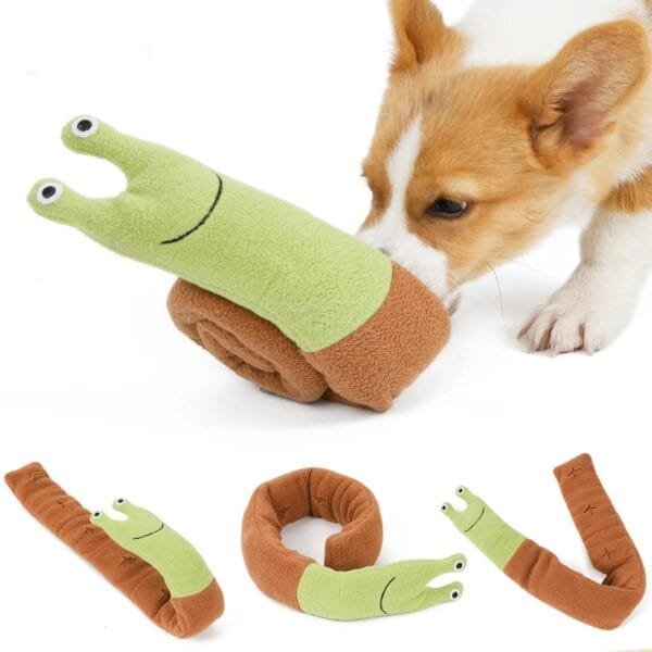 Injoya Snail Rollup snuffelspeelgoed voor de hond Maximaal speel- en snuffelplezier met deze snuffelslak! De Injoya Snail Rollup Snuffle Toy is niet alleen een super leuk hondenspeeltje, maar stimuleert ook nog eens de hersenen en zintuigen van jouw hond! Deze snuffelslak is een zacht pluche speeltje met verschillende verstopplekken voor lekkers. Jouw hond kan aan de slag om de slak helemaal leeg te eten. Is de slak opgerold, dan kun je snoepjes verstoppen tussen het opgerolde huisje. Eenmaal uitgerold zitten er over de hele lengte van de slak extra verstopplekken. Jouw hond kan dus maximaal spelen, snuffelen, zoeken en snoepen. De Injoya Snail Rollup snuffelspeelgoed gaat verveling tegen en zet jouw hond mentaal aan het werk. Honden willen het liefste werken voor hun voer. Een goede manier om dat te doen is door brokjes te verstoppen in een snuffelspeeltje. Op die manier eten ze ook automatisch langzamer, wat weer beter is voor de spijsvertering. Snuffelspeelgoed stimuleert de zintuigen en de hersenen van de hond. Daarnaast werkt snuffelen en zoeken naar brokjes ontspannend en geeft het jouw hond voldoening. Tip: verstop de heerlijke snacks van Carniwell in deze leuke koop, en snuffelen maar! Formaat Injoya Snail Rollup Snuffle Toy: 22 x 14 x 7,5 cm. Gemaakt van vilt en pluche en geschikt voor honden van alle leeftijden. Machine wasbaar op 30 graden. Hoe te gebruiken: Verwijder alle verpakking voor het gebruik. Deze grappige snuffelslak van Injoya is een zacht pluche speeltje met verstopplekken voor lekkers. Het snuffelen en werken voor voer werkt ontspannend. Met snuffelspeeltjes speel je samen met jouw hond. Jij vult het speeltje, jouw hond gaat op zoek en jij helpt waar nodig. Laat jouw hond niet gefrustreerd raken en laat jouw hond op kalme wijze zoeken naar snacks. Gebruik de Injoya Snail Rollup voor interactieve speeltijd. Is het klaar? Dan haal je speeltje weg en berg je deze op voor een volgende keer.   Het speeltje is niet gemaakt om op te kauwen of aan te trekken. Niet onbeheerd in een bench of kamer achterlaten. Beschadigde of kapotte snuffelspeeltjes weghalen en vervangen. Injoya Hondenspeelgoed Maak kennis met Injoya, het merk dat staat voor kwaliteit, innovatie en eindeloos speelplezier voor uw hond! Injoya hondenspeelgoed is speciaal ontworpen om honden fysiek én mentaal te stimuleren. Van uitdagende snuffelmatten tot interactieve puzzelspeeltjes – elk product van Injoya is gemaakt met oog voor detail en gericht op het vervullen van de natuurlijke instincten van jouw hond. Mentale stimulatie voor honden De interactieve speeltjes van Injoya helpen honden mentaal scherp te blijven door ze uit te dagen en hun probleemoplossende vaardigheden te verbeteren. Het speelgoed is ontworpen om te voldoen aan het natuurlijke speur- en jaaginstinct van jouw hond, wat zorgt voor een voldaan en tevreden gevoel. Snuffelspeelgoed  Het speelgoed van Injoya biedt niet alleen fysiek vermaak, maar stimuleert ook de hersenen van uw hond. Interactieve speeltjes, zoals snuffelmatten en puzzels, dagen uw hond uit om te zoeken, te ruiken en oplossingen te vinden. Dit zorgt voor een voldane en tevreden hond. Natuurlijke Instincten Bevorderen Honden hebben van nature de behoefte om te snuffelen, jagen en problemen op te lossen. Het speelgoed van Injoya speelt perfect in op deze instincten. Zo help je jouw hond op een leuke manier zijn energie kwijt te raken en verveling te voorkomen. Snuffelmat voor honden De snuffelmatten van Injoya zijn ontworpen om de natuurlijke speurinstincten van honden te stimuleren en verveling tegen te gaan. Deze innovatieve matten bieden uw hond niet alleen eindeloos speelplezier, maar ook een waardevolle mentale uitdaging. Door snoepjes of brokjes in de mat te verstoppen, wordt jouw hond gestimuleerd om zijn neus en hersenen te gebruiken om het lekkers te vinden. Dit maakt snuffelmatten een ideaal hulpmiddel voor mentale stimulatie en gedragsverbetering. Populaire Injoya hondenspeelgoed bij A Lot for Doodles Bij A Lot for Doodles vind je een ruim assortiment aan hondenspeelgoed van Injoya. Bijvoorbeeld de Injoya snuffelmatten; ideaal voor het bevorderen van het zoekgedrag en mentale uitdaging. Injoya snuffelspeelgoed; voor honden die van een uitdaging houden en graag met hun pootjes of neus problemen oplossen. Carniwell Hondensnacks De speeltjes van Injoya zijn nog leuker als je er snacks in verstopt! Bij de leukste shop voor jouw hond vind je naast hondenspeelgoed ook overheerlijke natuurlijke snacks. Met het grote assortiment aan onweerstaanbare hypoallergene hondensnacks shop je alles voor een perfecte snuffel pawty! Hypoallergene hondensnacks Bij A Lot for Doodles vind je een ruim assortiment aan natuurlijke hypoallergene snacks van Carniwell. Met deze heerlijke hondensnacks krijg je alles gedaan! Ideaal voor bij de hondentraining of lekker als tussendoortje! De Carniwell snacks zijn een onweerstaanbare en natuurlijke beloning om je hond te motiveren. De snacks zijn graanvrij, er wordt niets aan toegevoegd en bevatten bovendien één eiwitbron. Hierdoor zijn de Carniwell snacks ook geschikt voor honden met allergieën, voedselintoleranties en voor honden die op dieet zijn. Bestel Carniwell snacks bij A Lot for Doodles Bestel je snuffelmatten en het snuffelspeelgoed van Injoya  eenvoudig bij A Lot for Doodles. Heb je vragen over onze producten of advies nodig wat je het beste kunt bestellen? Neem gerust contact met ons op, we helpen je graag verder.